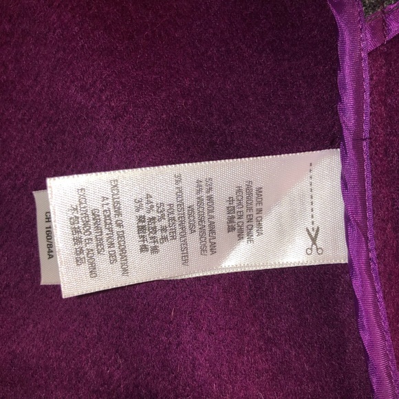 JUICY COUTURE Gray Plaid Cape Coat - Small - Picture 6 of 7